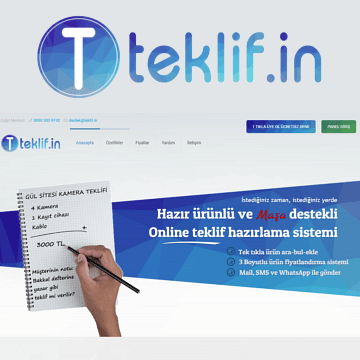 Teklif.in Teklif Hazırlama Sistemi